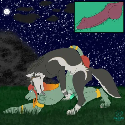 irvine (xanadu), link (wolf form) (nintendo, the legend of zelda) created by caxy creations