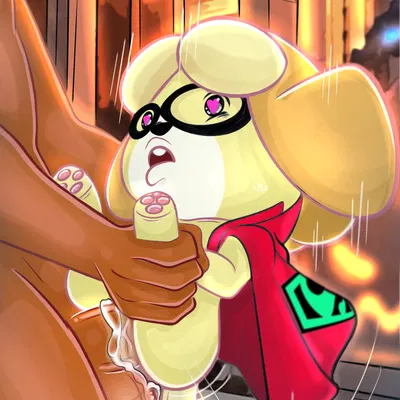 isabelle (animal crossing), supergirl (animal crossing, dc comics) created by sho-sho