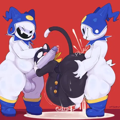 jack frost (megami tensei), morgana (persona) (atlus, megami tensei) created by unsavoryimpcat
