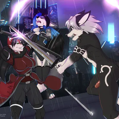 jason donald, rebecca (acephoenix2425), yumi (acephoenix2425) created by evangellos