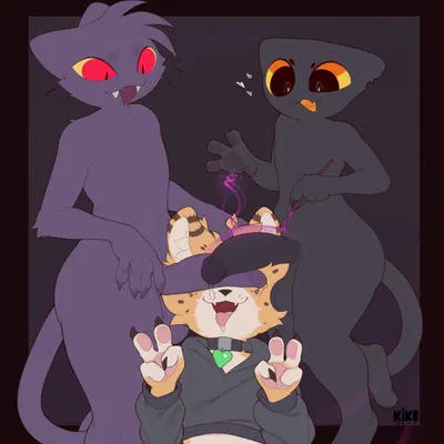 javi (k1ko), k1ko (character), leo (cosmicservalleo) (can't see the haters) created by k1ko