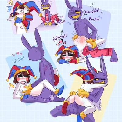 jax (tadc), pomni (tadc) (glitch productions, the amazing digital circus) created by jesterjerk