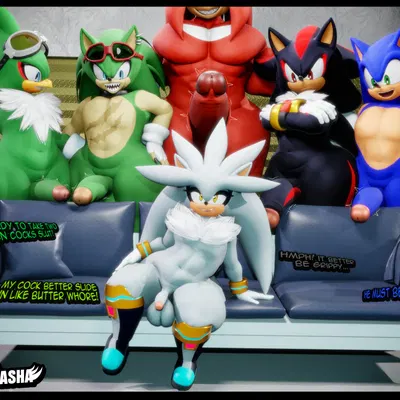 jet the hawk, knuckles the echidna, scourge the hedgehog (archie comics, piper perri surrounded) created by vulkyasha