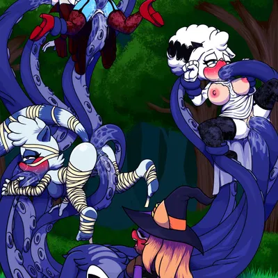 jewel the beetle, lanolin the sheep (sonic), mimic the octopus (idw publishing, sega) created by dexstar