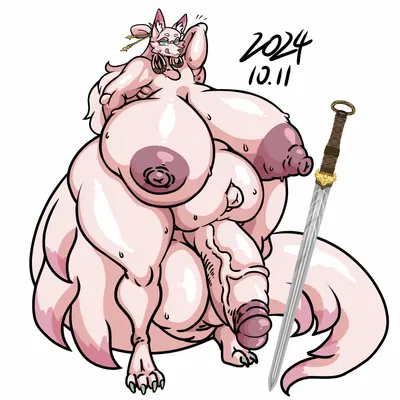 jiu (asian mythology, chinese mythology) created by mrblack eye2