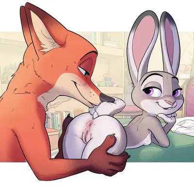 judy hopps, nick wilde (disney, zootopia) created by amadose