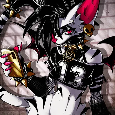 khaz hollows (character) created by khazhollows, neonbluh