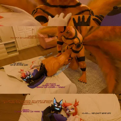 kimiko five-tails, kurama, pack leader highwire (epic games, fortnite) created by ionwing