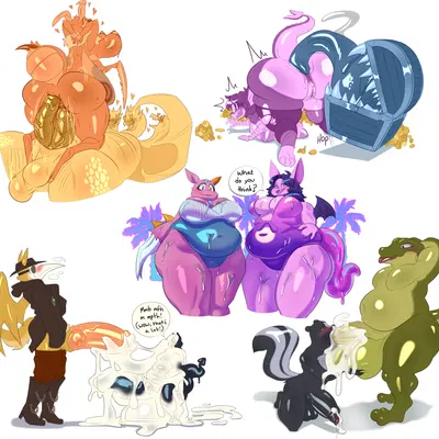 king ghidorah, leeson smith, malkin (tentabat) (european mythology, godzilla (series)) created by tentabat