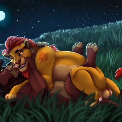 kion (the lion guard), kovu (the lion king) (disney, the lion guard) created by xtreme3246