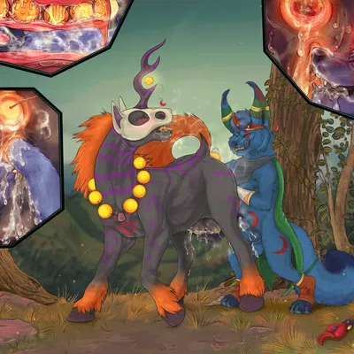 kitsunal (character) (mythology) created by firefangdragon