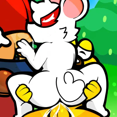 koops, mario, ms. mowz (mario bros, nintendo) created by heyomaerow