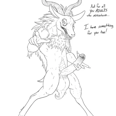 krampus (christmas) created by dracovar valeford