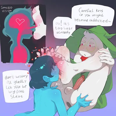 kris dreemurr, ralsei (deltarune, undertale (series)) created by kinkykong