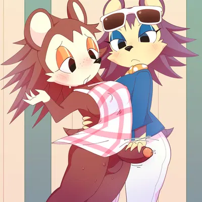 label able, sable able (animal crossing, nintendo) created by tetsuwan