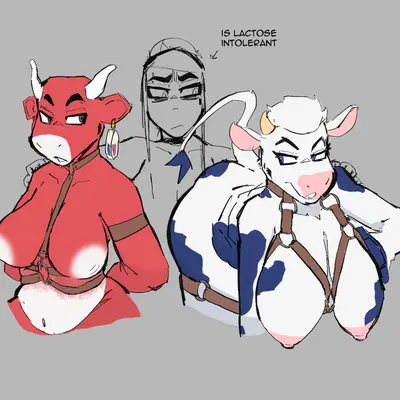 lactaid cow, the laughing cow, toko (woomi e) (bel group, lactaid) created by woomi e