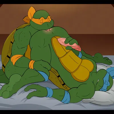 leonardo (tmnt), michelangelo (tmnt) (teenage mutant ninja turtles) created by mishajeans