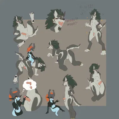 link (wolf form), midna (nintendo, the legend of zelda) created by arino