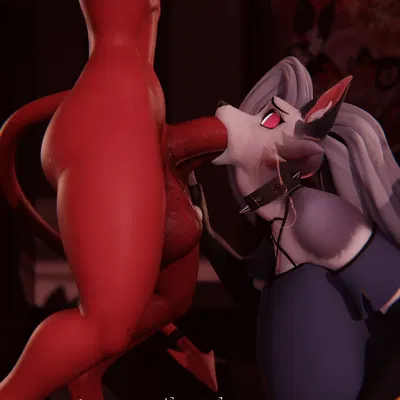 loona (helluva boss), moxxie (helluva boss) (hellaverse, helluva boss) created by feversfm