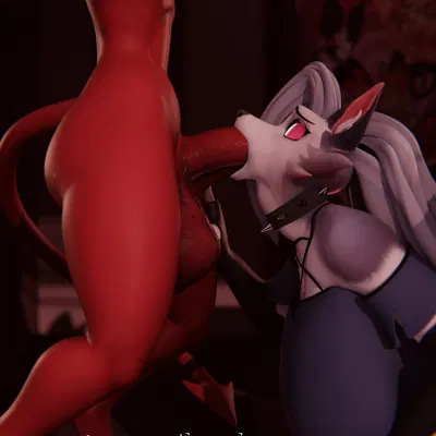 loona (helluva boss), moxxie (helluva boss) (hellaverse, helluva boss) created by feversfm