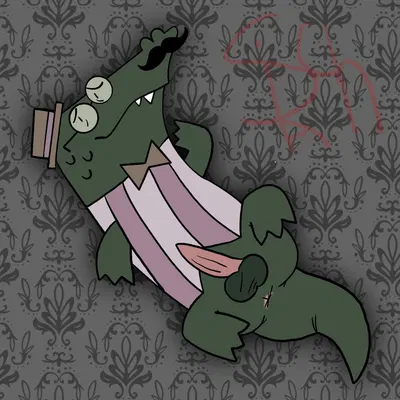 luis (later alligator) (later alligator, pillowfight) created by srirachamander