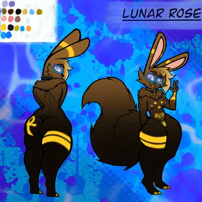 luna rose (character) (nintendo, pokemon) created by paintedpikachu