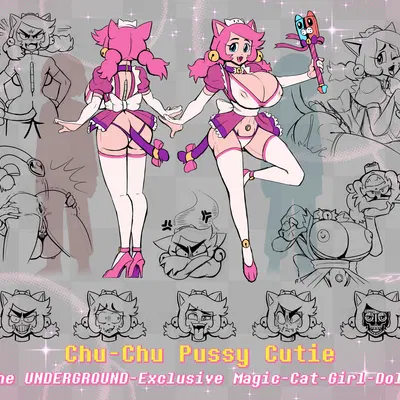 mad mew mew, mew mew (undertale) (european mythology, irish mythology) created by thewill