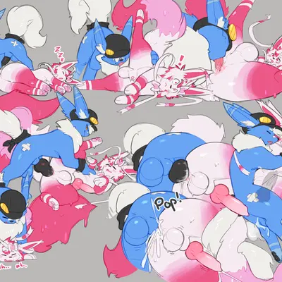 maiko (flareon), parfait (yesthisisgoocat) (nintendo, pokemon) created by roy arashi