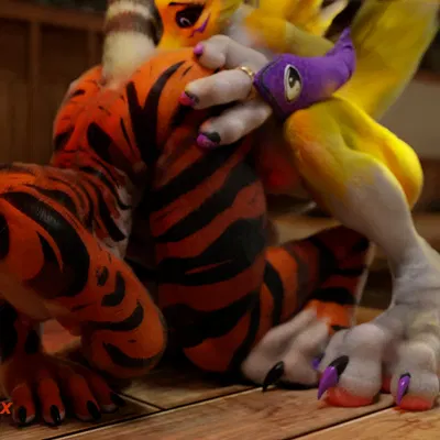 master tigress (bandai namco, digimon) created by pervert99