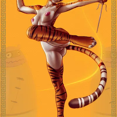 master tigress (dreamworks, kung fu panda) created by mazahi-ani