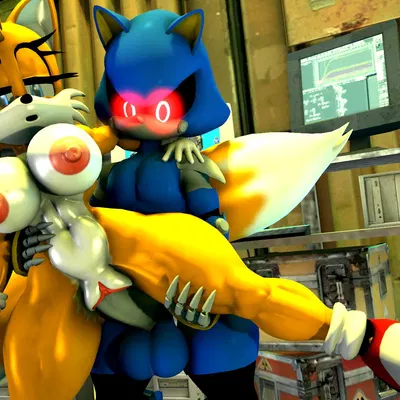 metal sonic, miles prower (sega, sonic the hedgehog (series)) created by boiboi9999, passbass