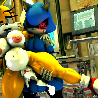 metal sonic, miles prower (sega, sonic the hedgehog (series)) created by boiboi9999, passbass