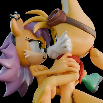 miles prower, mina mongoose (archie comics, sega) created by rotalice2