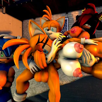 miles prower, shadow the hedgehog, sonic the hedgehog (sega, sonic the hedgehog (series)) created by boiboi9999, passbass