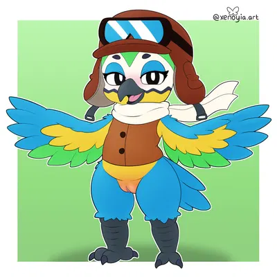 mollie macaw (indigo park) created by xenoyia