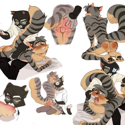 mordecai heller, rocky rickaby (lackadaisy) created by arties sauce (artist)