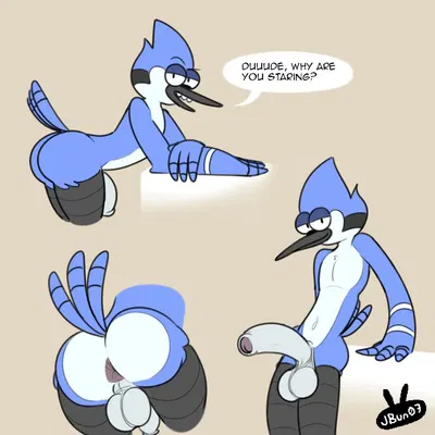 mordecai (regular show) (cartoon network, regular show) created by jbun07
