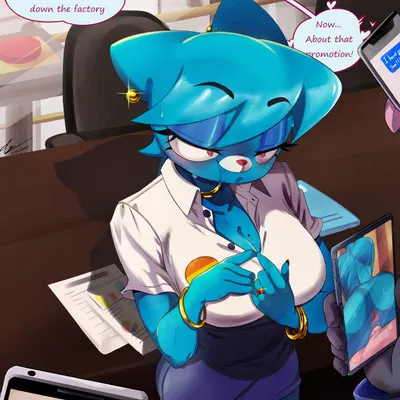 nicole watterson (cartoon network, the amazing world of gumball) created by teapose2