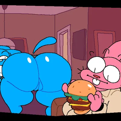 nicole watterson, richard watterson (cartoon network, the amazing world of gumball) created by superiorfox