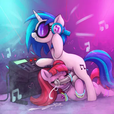 pacific glow (mlp), vinyl scratch (mlp) (friendship is magic, hasbro) created by t72b