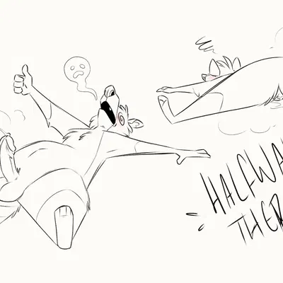 paige (starthewerewolf), randy (starthewerewolf) (no nut november) created by starthewerewolf