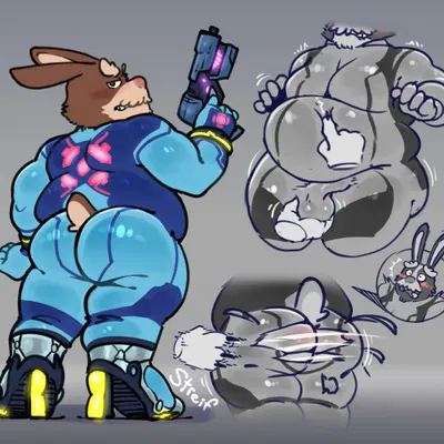 peppy hare (metroid, nintendo) created by streif