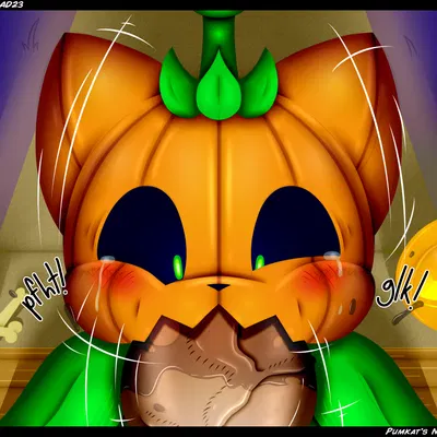 pumkat (awesome face, halloween) created by sleepyinu