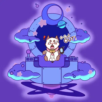 puppycat (bee and puppycat, cartoon hangover) created by rydryd