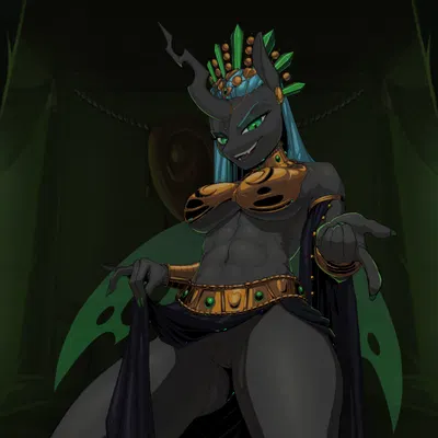 queen chrysalis (mlp) (friendship is magic, hasbro) created by kirasunnight