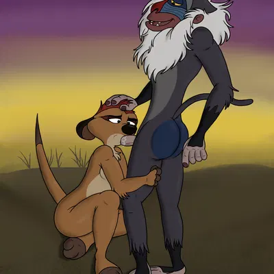 rafiki, timon (disney, the lion king) created by rasik