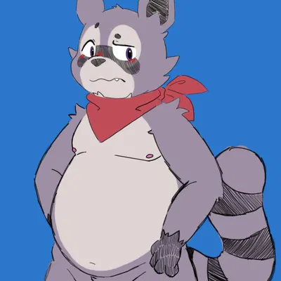 rambley raccoon (indigo park) created by rydryd
