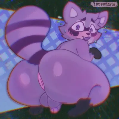 rambley raccoon (indigo park) created by terrudolol