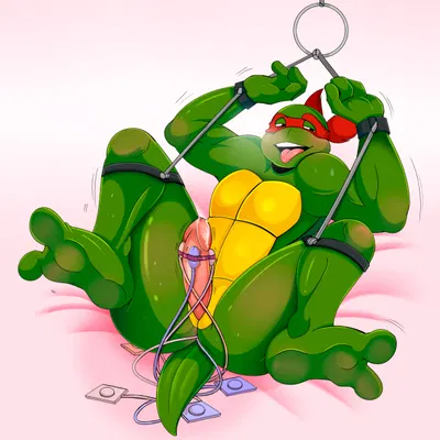 raphael (tmnt) (teenage mutant ninja turtles) created by mishajeans