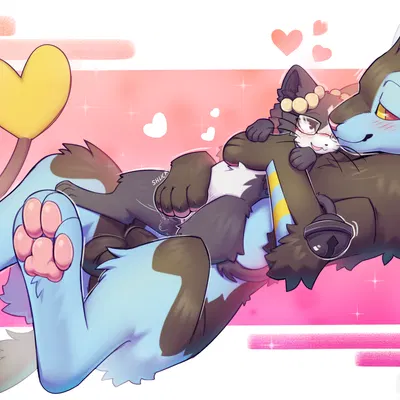 rayn luxray, rynring (beta pokemon games, nintendo) created by dizzymilky